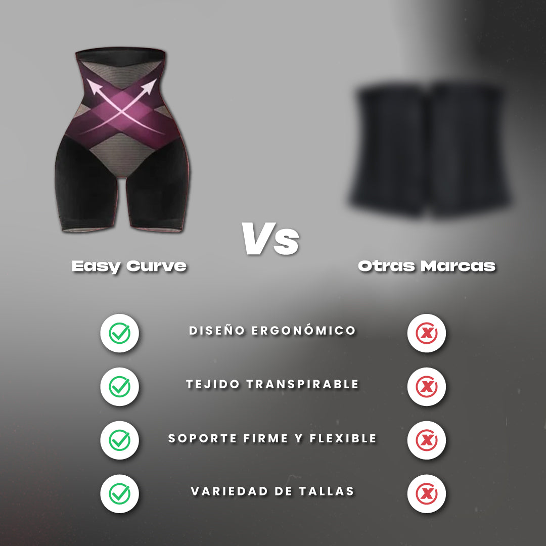 Faja moldeadora de cintura y abdomen - Easy Curve™