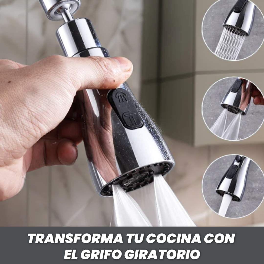 Grifo giratorio 360° con 3 funciones - Hydro Wash™