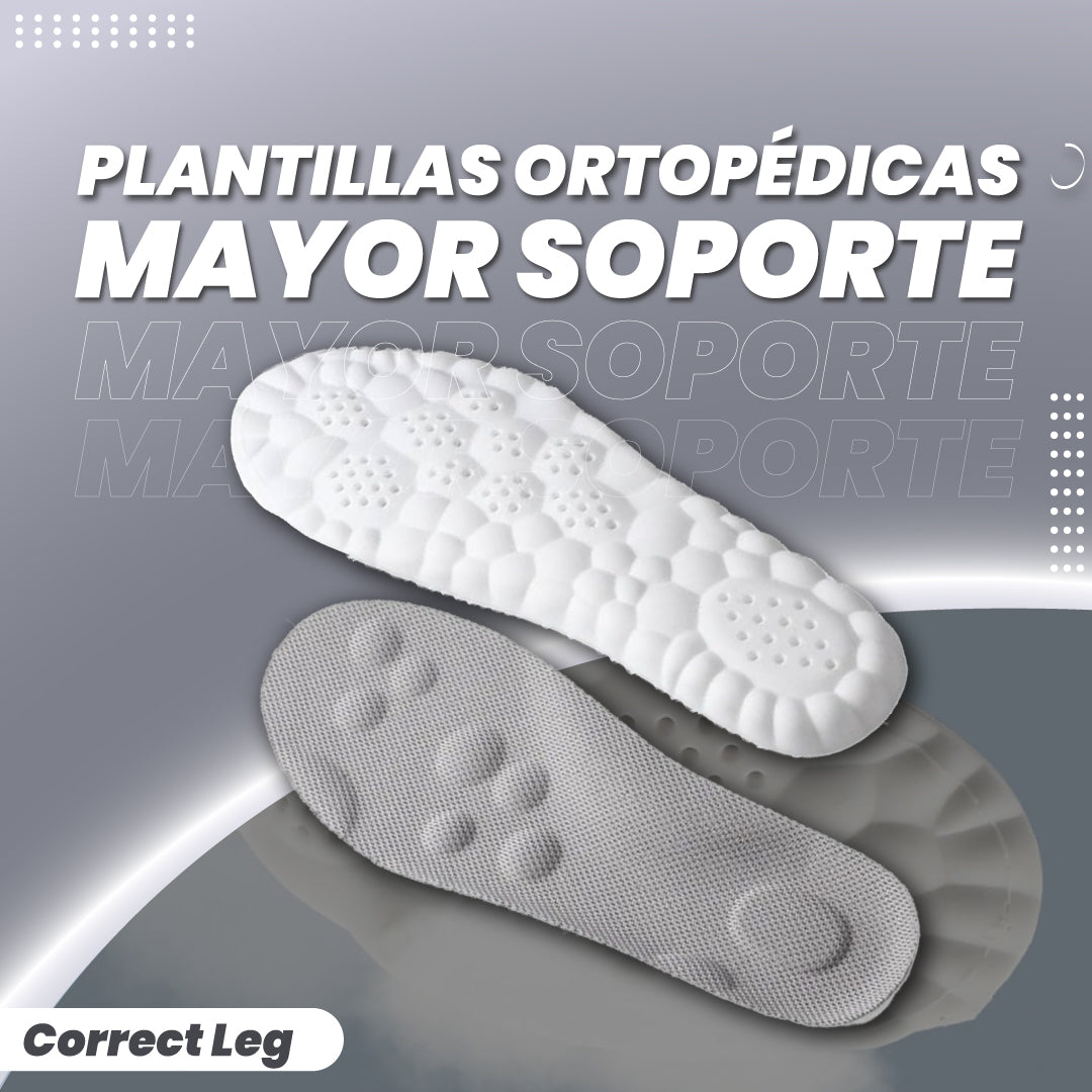 Plantillas ortopédicas con mayor soporte - Correct Leg™