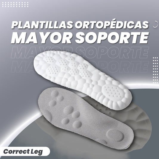 Plantillas ortopédicas con mayor soporte - Correct Leg™