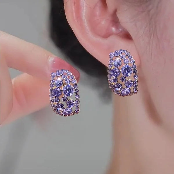 Pendientes de plata con diamantes de laboratorio - Taylor™